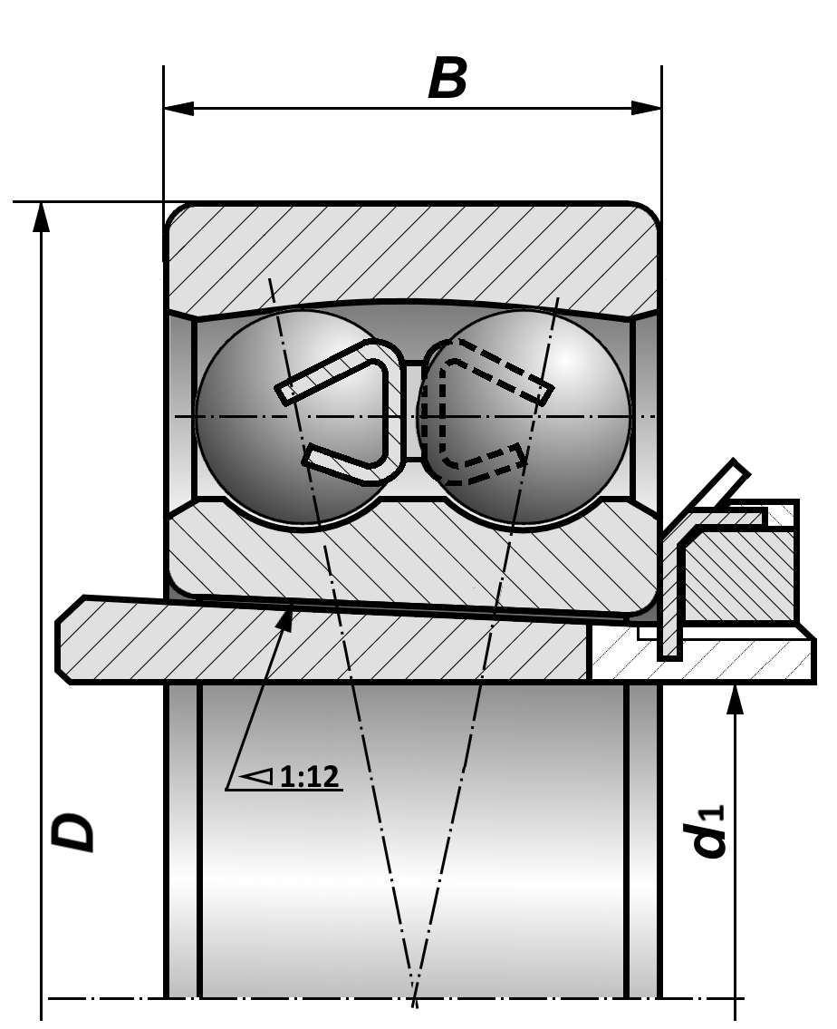 Подшипник чертеж dwg