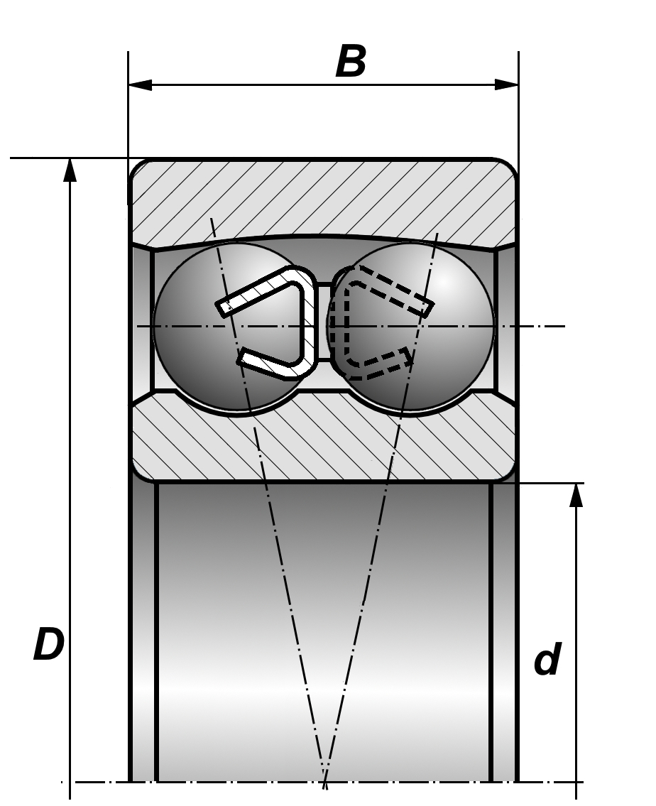 Подшипник чертеж dwg