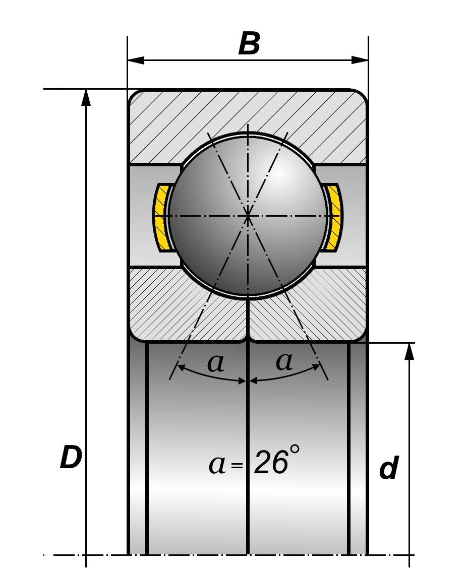 Подшипник чертеж dwg