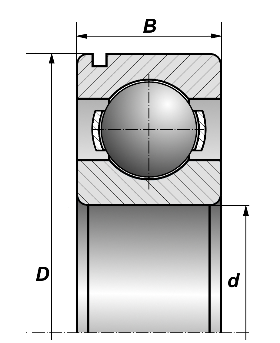 Подшипник чертеж dwg